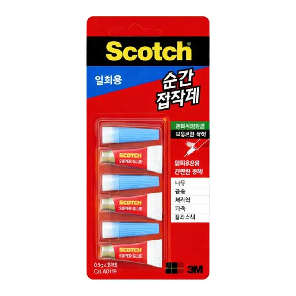 OFFICENEX 3M 순간접착제(젤/0.5gx3/AD119)