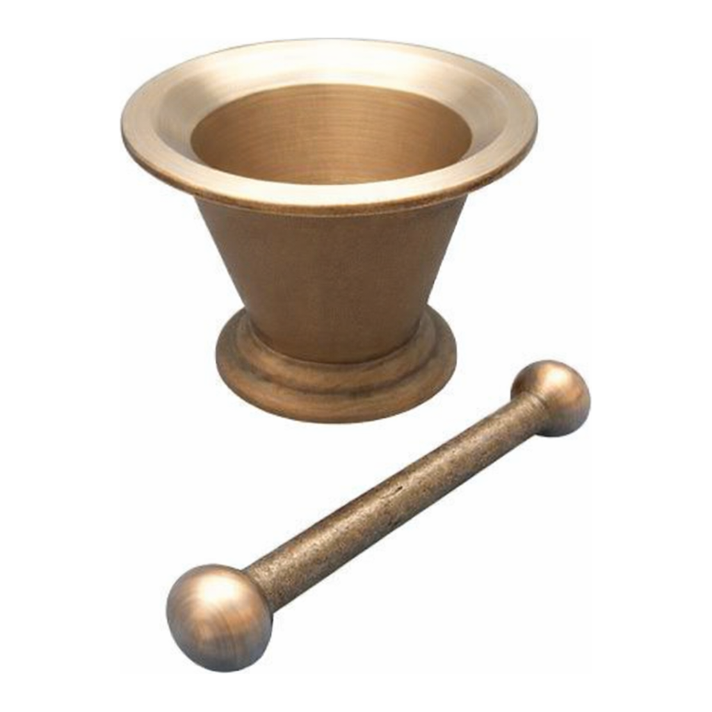 AS ONE Iron Mortar (with Pestle), 철제 유발세트(유봉부속)
