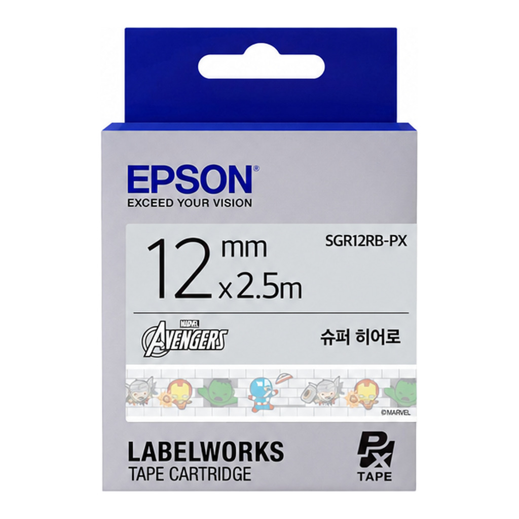 OFFICENEX 엡손 슈퍼히어로 테이프카트리지 SGR12RB