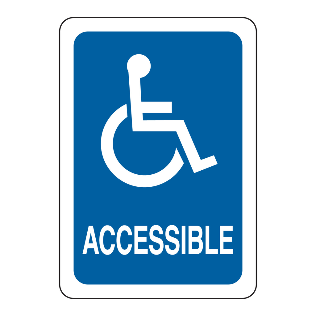 Brady Accessible Sign