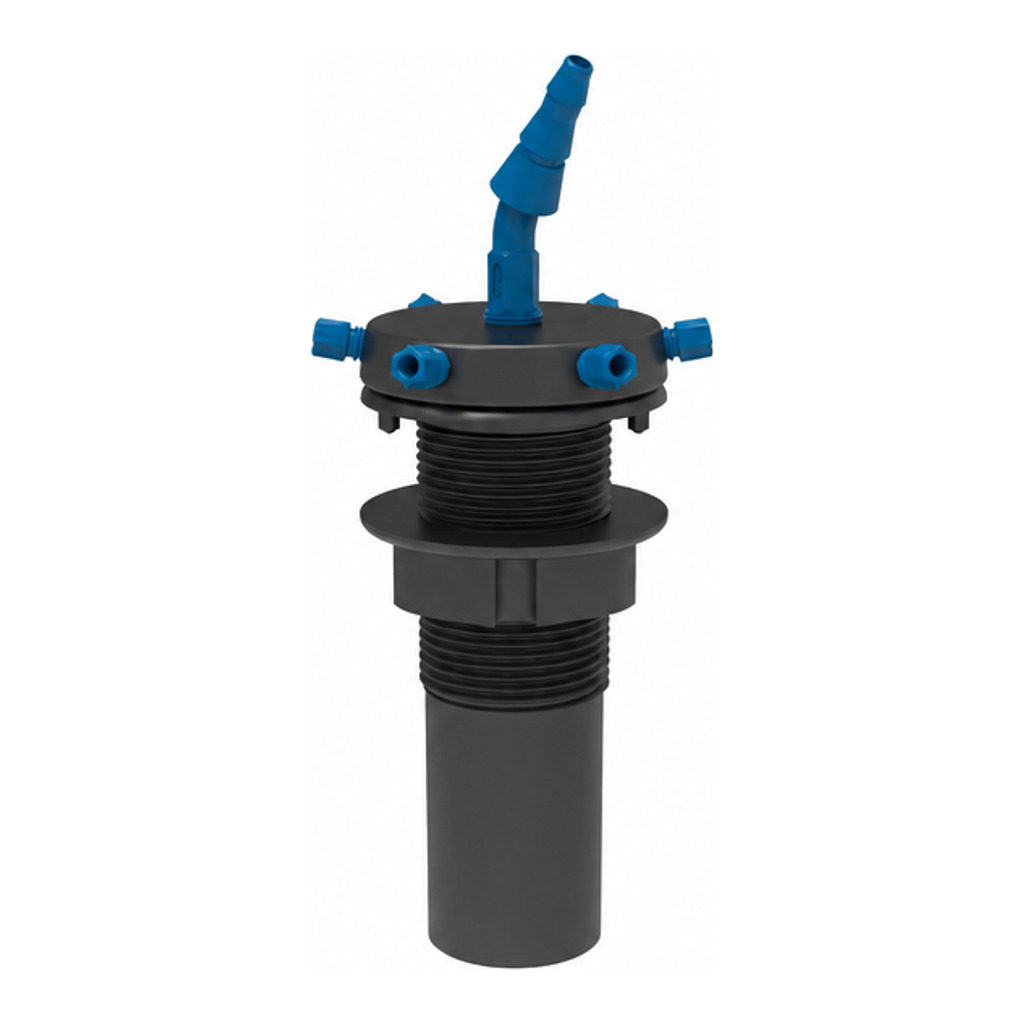 HPLC waste mount, Ø 32, 6x fit. 1x tube