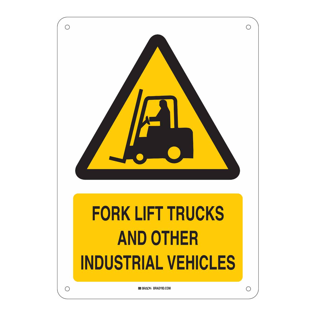 Brady Forklift Trucks And Other Industrial Vehicles Sign