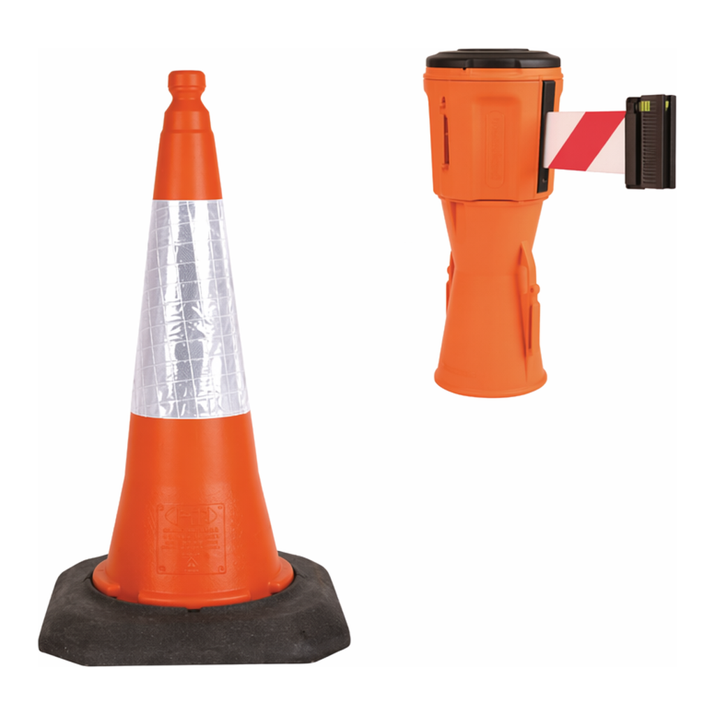 Brady EasyExtend Retractable Barrier System - Head Unit, Cone w/Cone Adapter