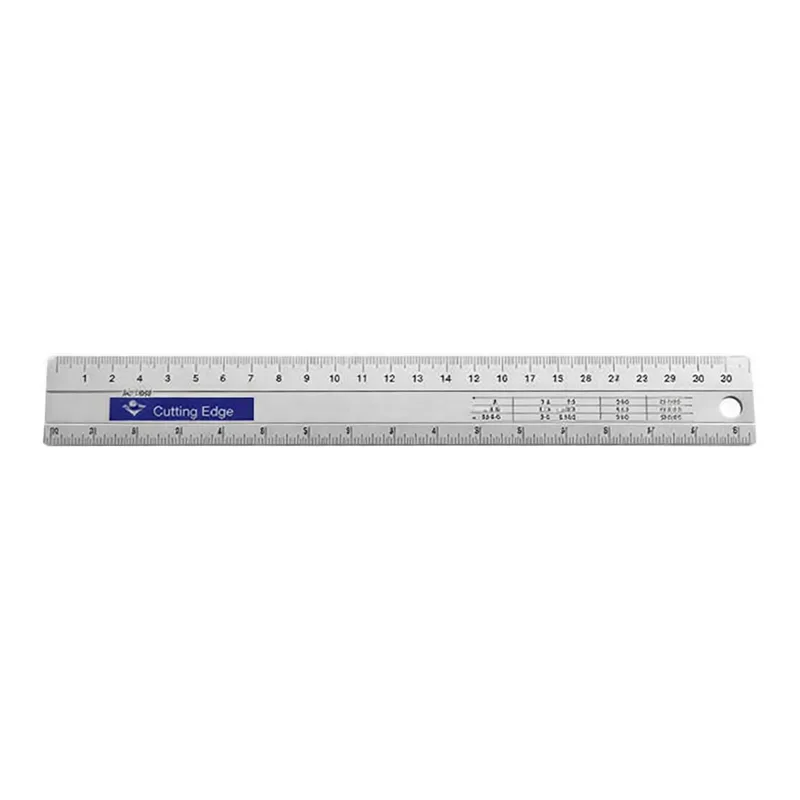 OFFICENEX 양면눈금 알루미늄컷팅자(30cm)