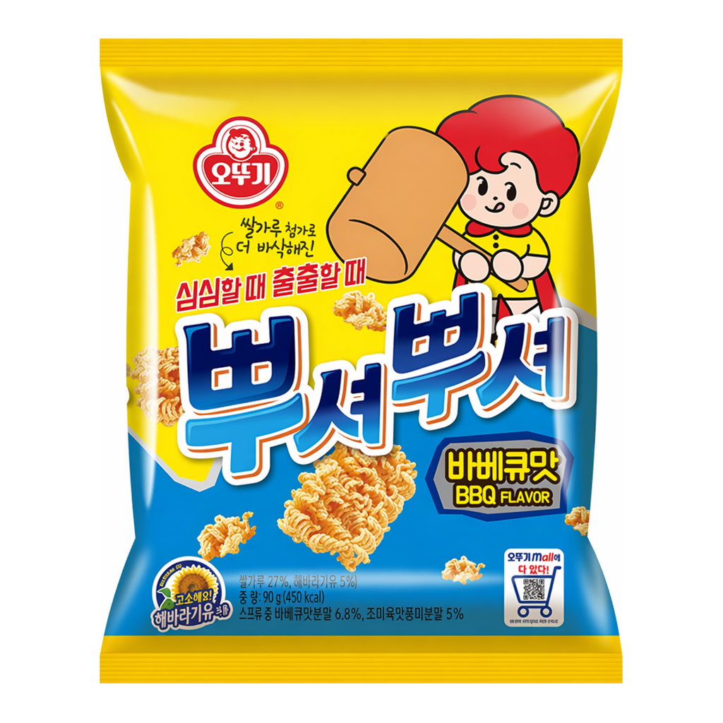 OFFICENEX [P]오뚜기 뿌셔뿌셔 바베큐맛(90gx24개입/Box)