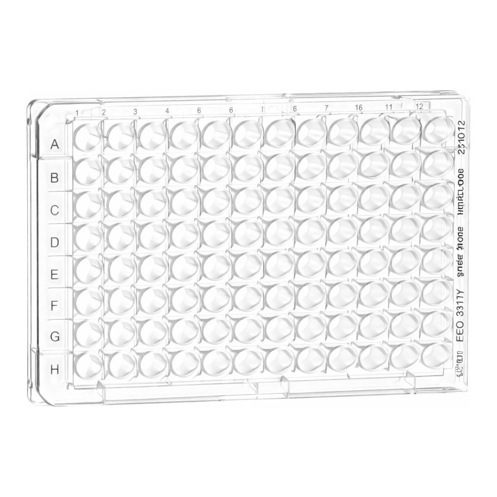 Greiner Bio One MICROPLATE, 96 WELL, PS, F-BOTTOM(CHIMNEY WELL), CLEAR, MICROLON, MED. BINDING, 10 PCS./BAG