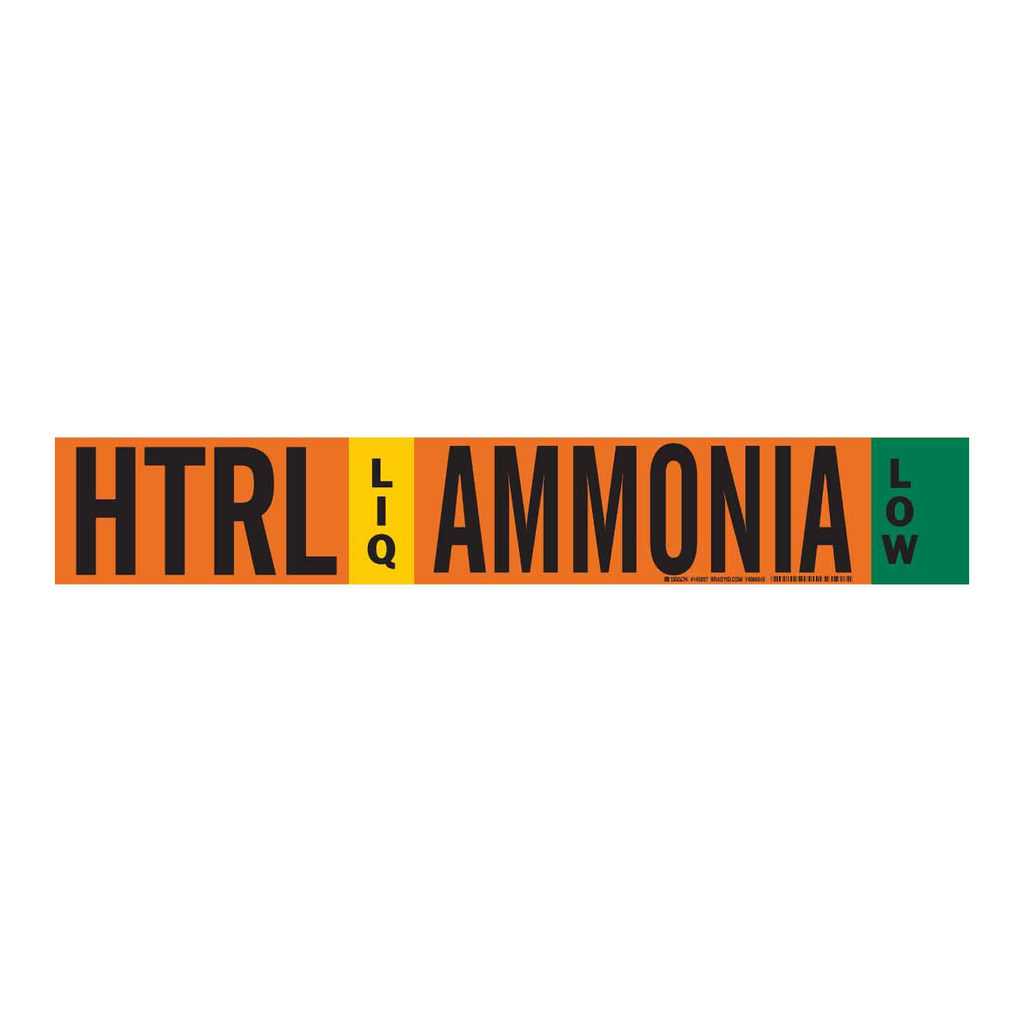 Brady HTRL LIQ AMMONIA LOW Pipe Marker