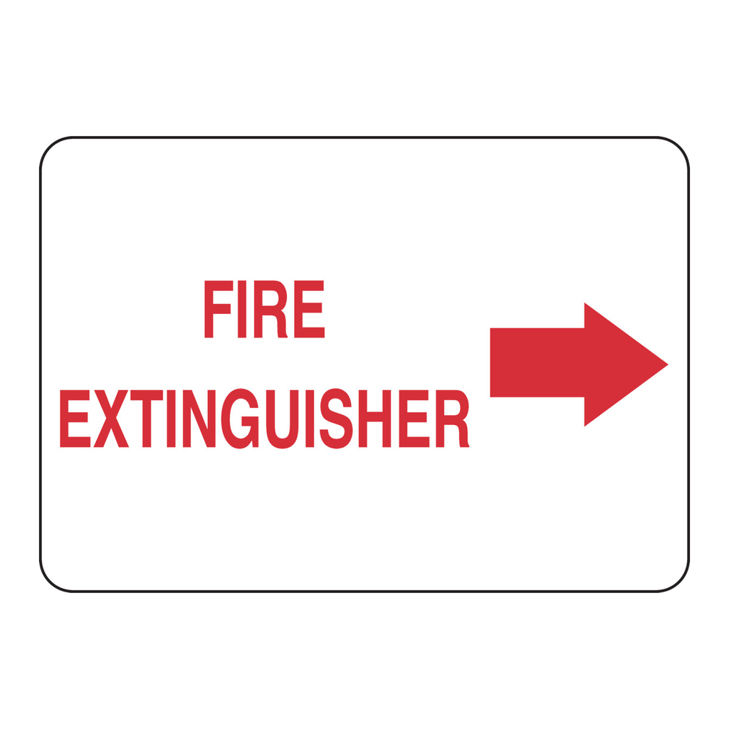 Brady Fire Extinguisher Sign