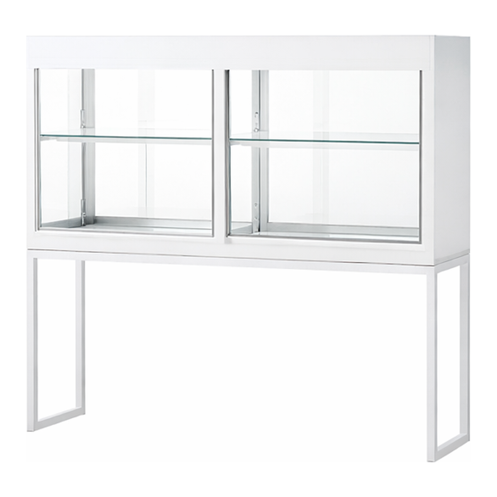 AS ONE Reagent Shelf (Double-Sided Steel Type With Glass Door) 900 x 300 x 1170mm