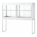 AS ONE Reagent Shelf (Double-Sided Steel Type With Glass Door) 900 x 300 x 1170mm