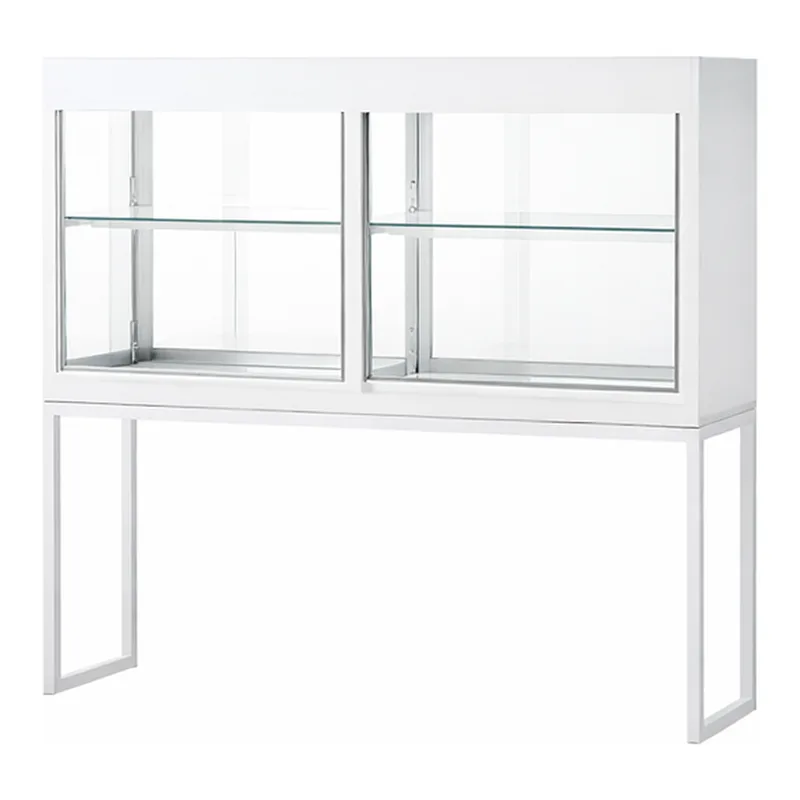 AS ONE Reagent Shelf (Double-Sided Steel Type With Glass Door) 900 x 300 x 1170mm