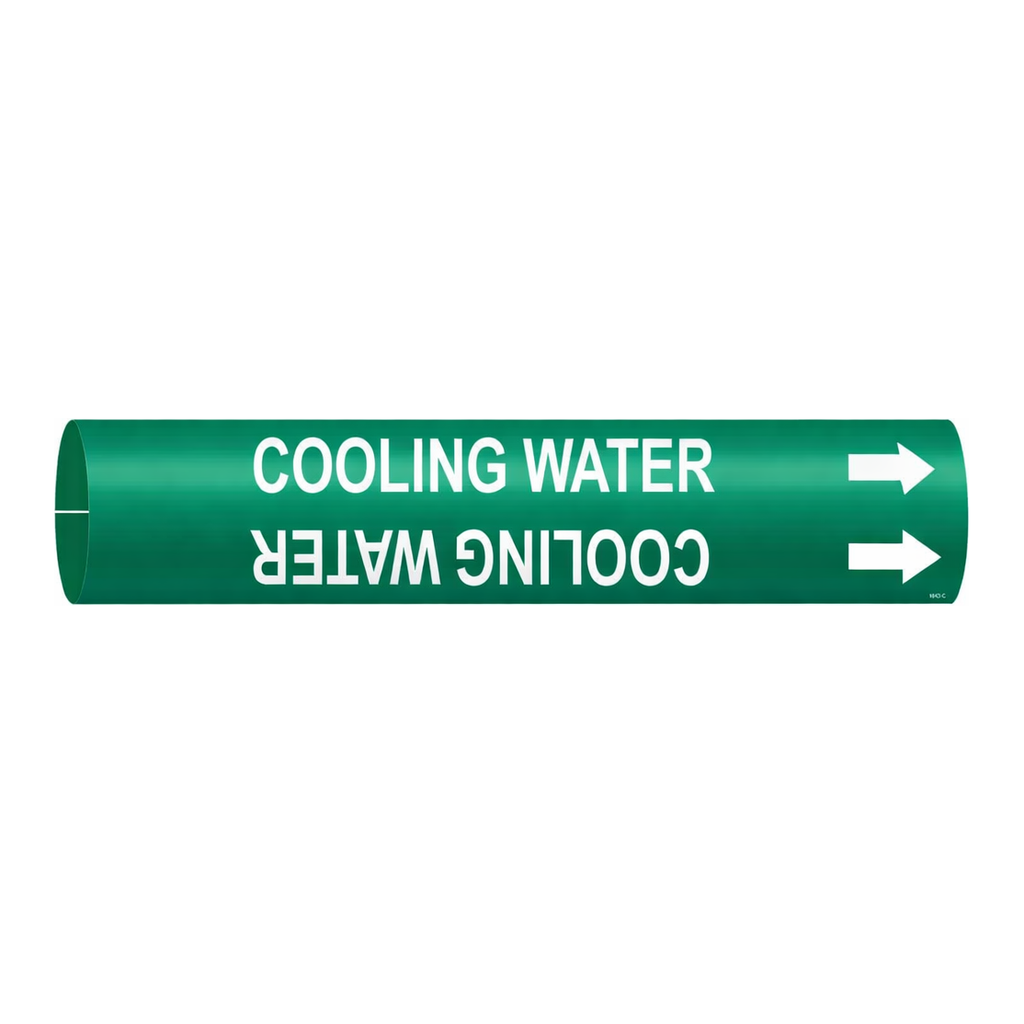 Brady COOLING WATER Snap-On/Strap-On Pipe Marker