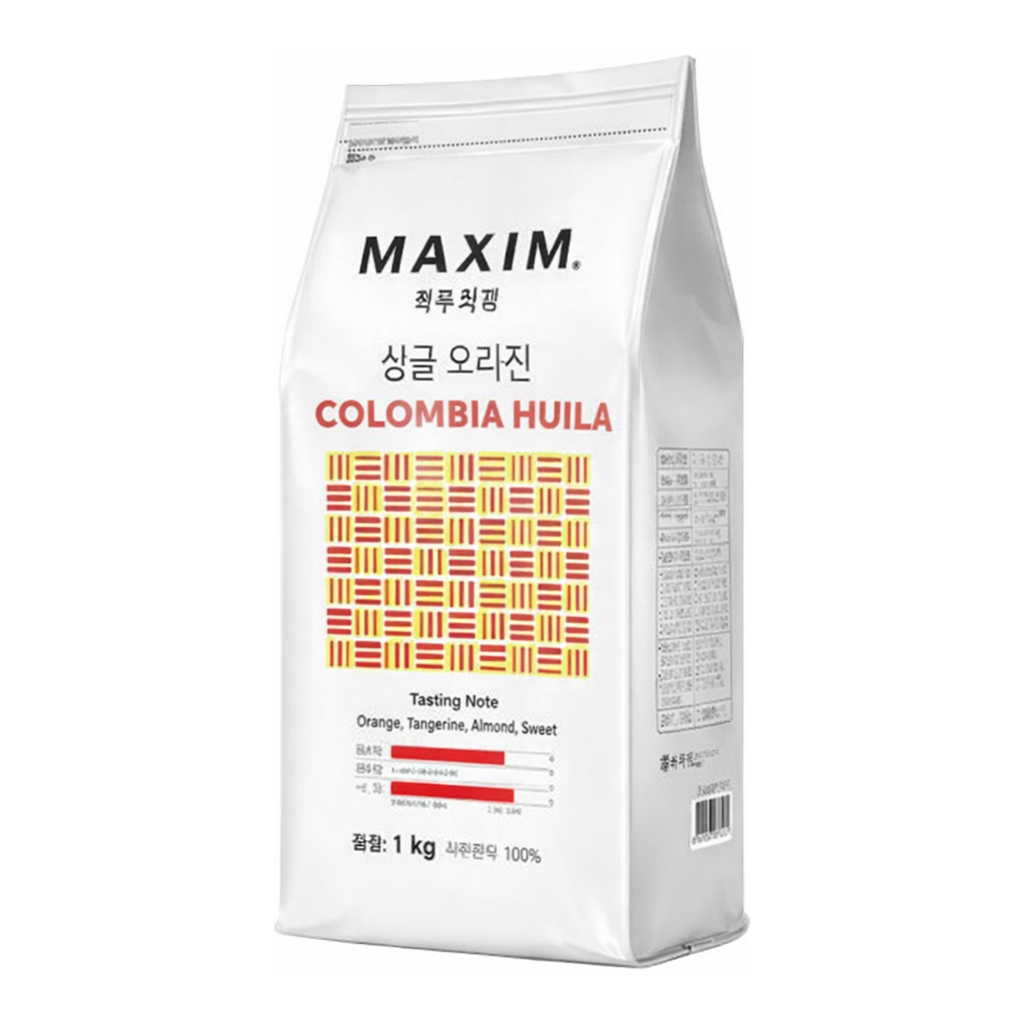 OFFICENEX 맥심 싱글 오리진 콜롬비아 우일라 (원두/1kg)