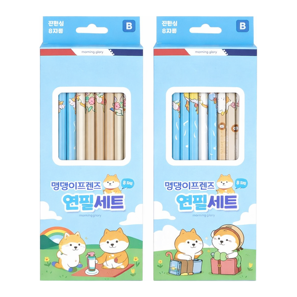 OFFICENEX 캐릭터 연필세트 B (8본/64x207x10/모닝글로리)