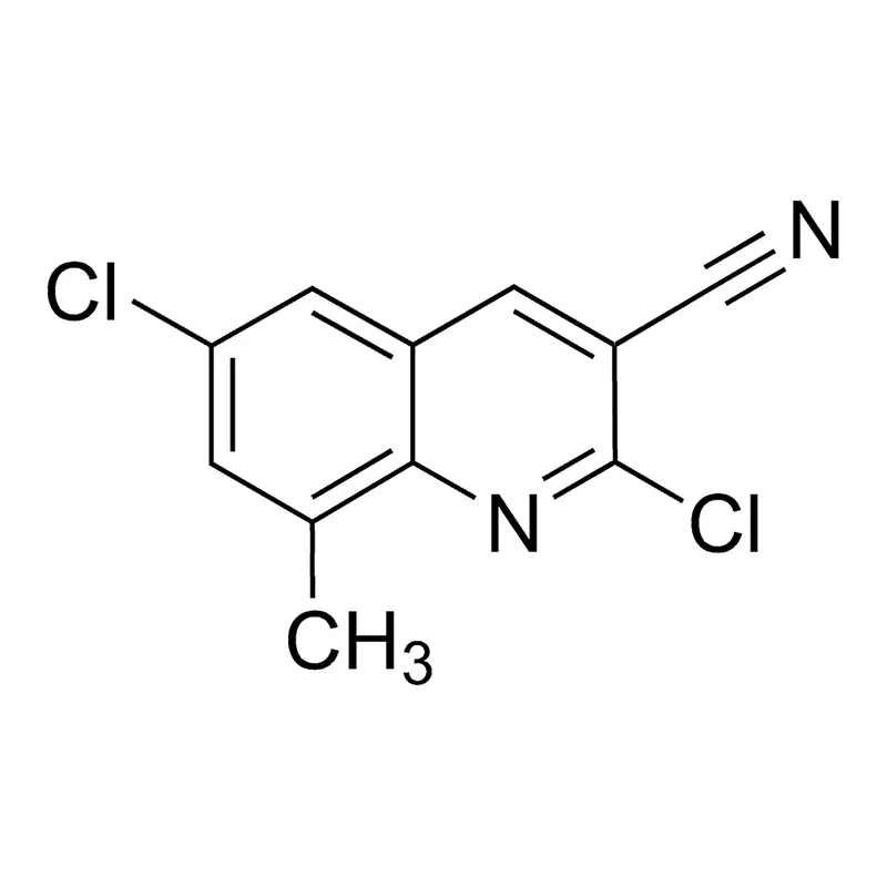 Merck 2,6-Dichloro-8-methylquinoline-3-carbonitrile