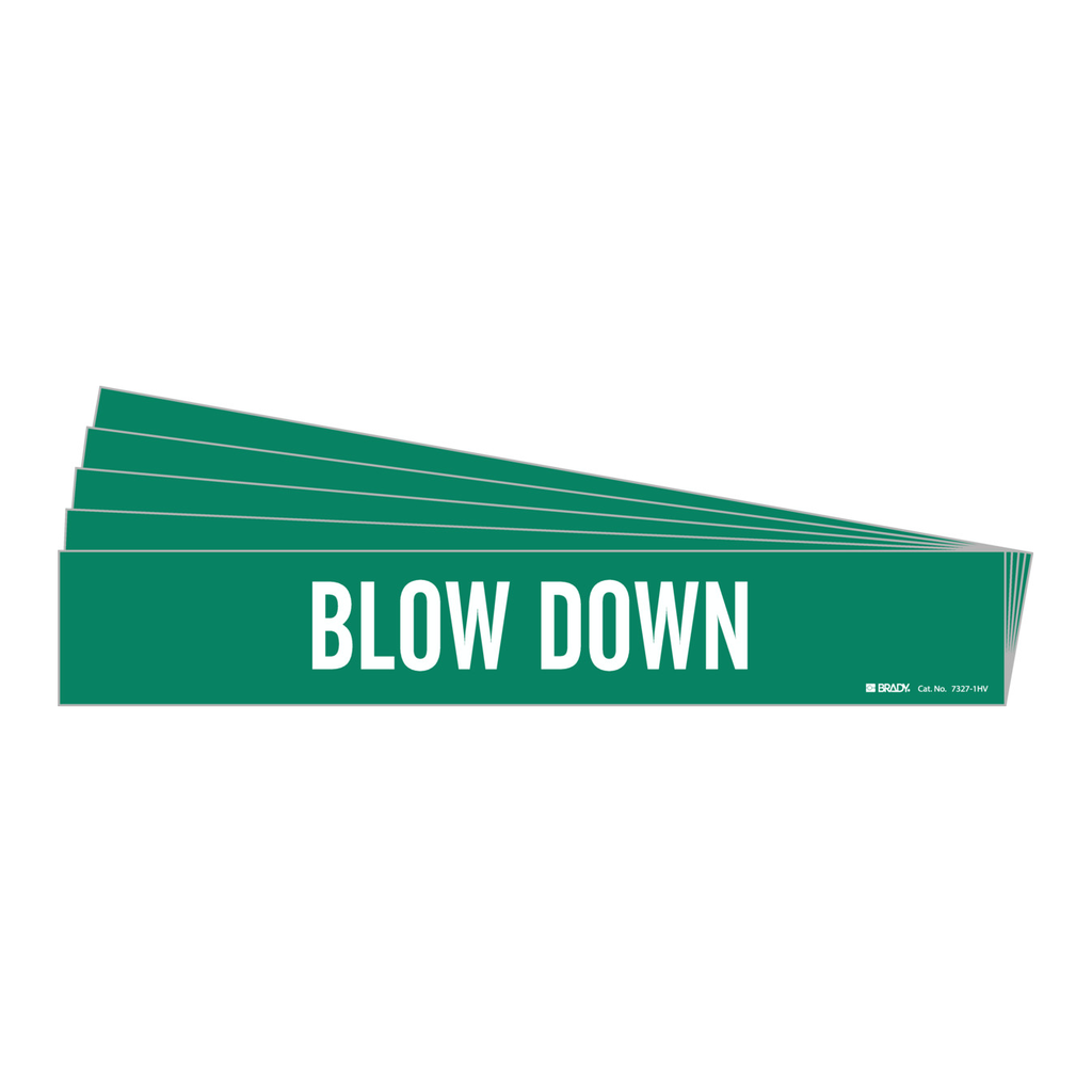 Brady BLOW DOWN Pipe Marker