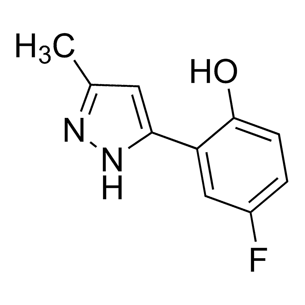 Merck 4-Fluoro-2-(3-methyl-1H-pyrazol-5-yl)phenol