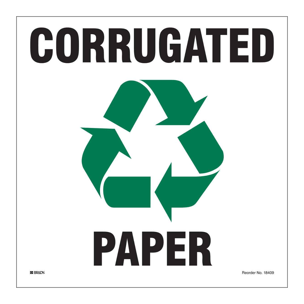 Brady Recyclable Corrugated Paper Labels
