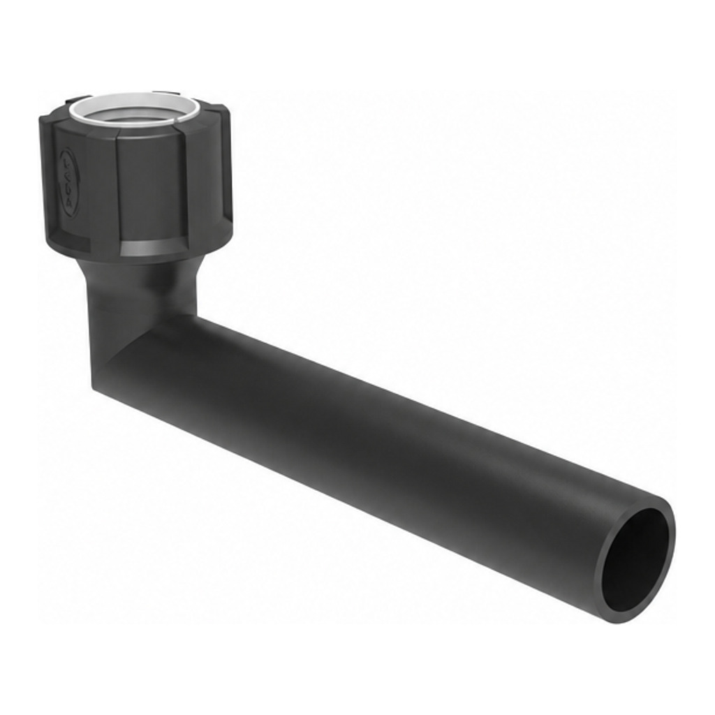 Connector pipe, angled, length 200mm