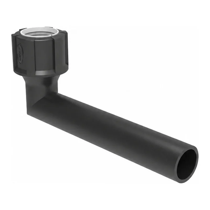 Connector pipe, angled, length 200mm