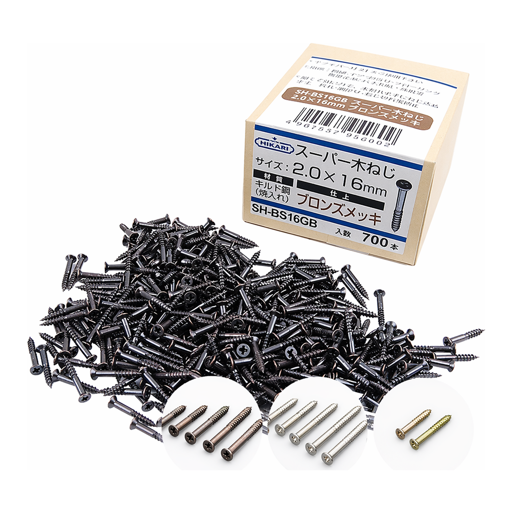 OFFICENEX [업체직송상품](CH)슈퍼목공피스(브론즈/2*16mm/700개/SH-BS16GB)
