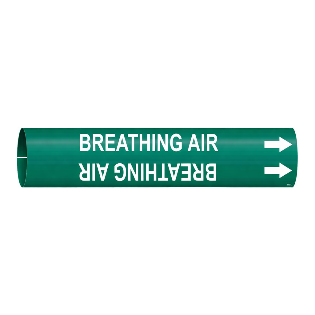 Brady BREATHING AIR Snap-On/Strap-On Pipe Marker