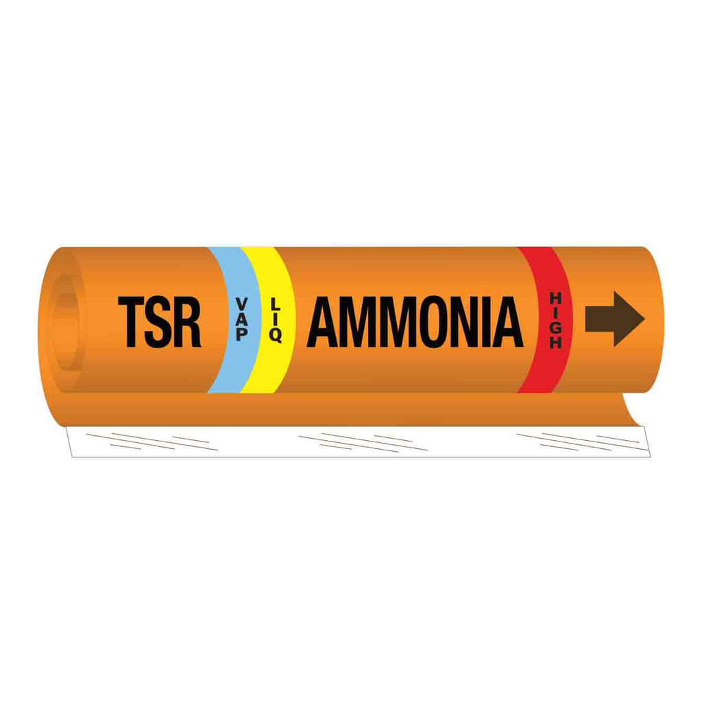 Brady TSR LIQVAP AMMONIA HIGH Pipe Marker