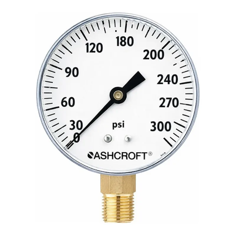 Thermo Fisher Scientific Ashcroft Back Connection 1 1/2 in. Utility Gauge, 0 to 60 psi