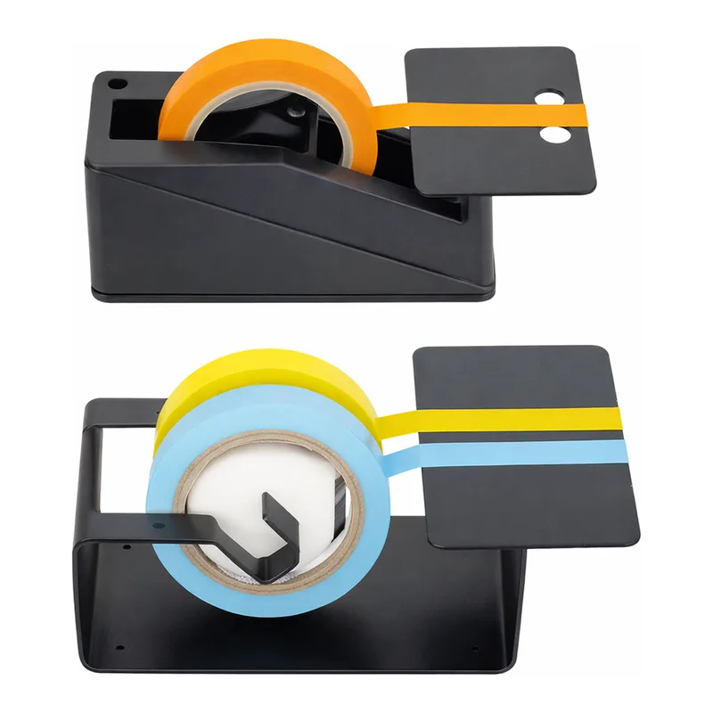 Daihan Science SciLab Black Write-On Label Dispenser, for Label Tape, 1·2·4-Roll<br>With Smoot