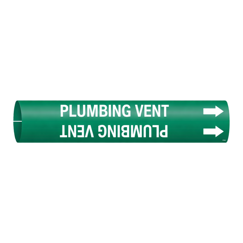 Brady PLUMBING VENT Snap-On Pipe Marker