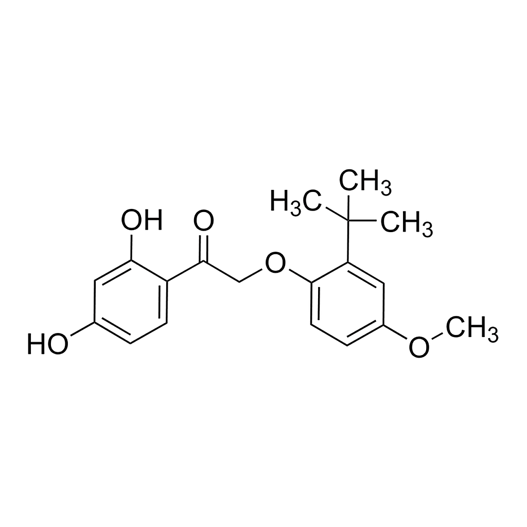 Merck 2-(2-tert-Butyl-4-methoxyphenoxy)-1-(2,4-dihydroxyphenyl)ethanone