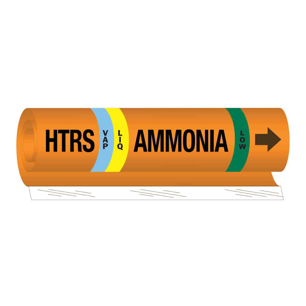 Brady HTRS LIQVAP AMMONIA LOW Pipe Marker