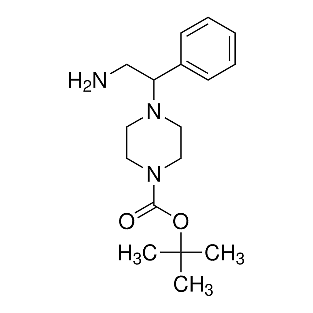 Merck t-butyl-4-(2-Amino-1-phenylethyl)piperazine carboxylate