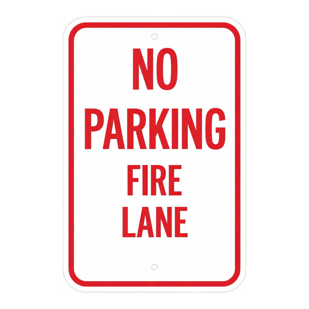 Brady NO PARKING Fire Lane Sign