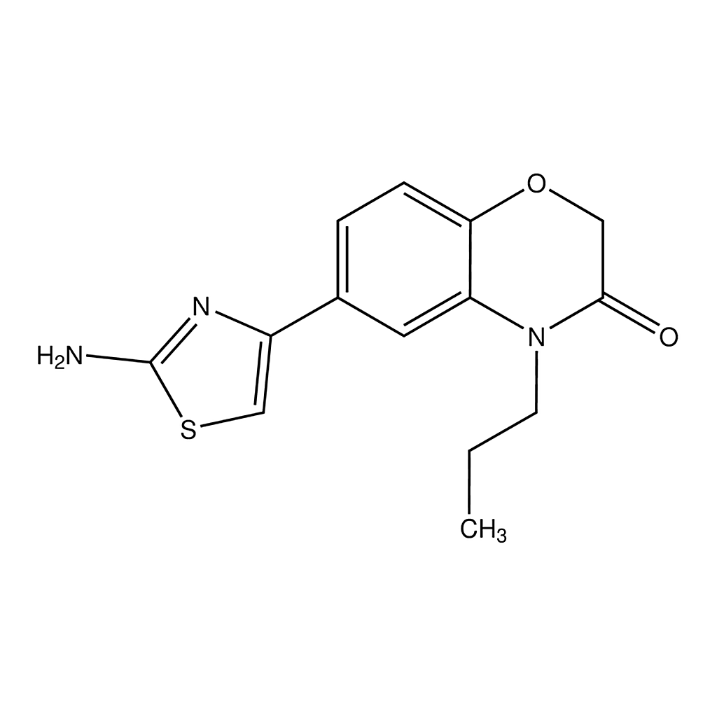 Merck 6-(2-Aminothiazol-4-yl)-4-propyl-2H-benzo[b][1,4]oxazin-3(4H)-one