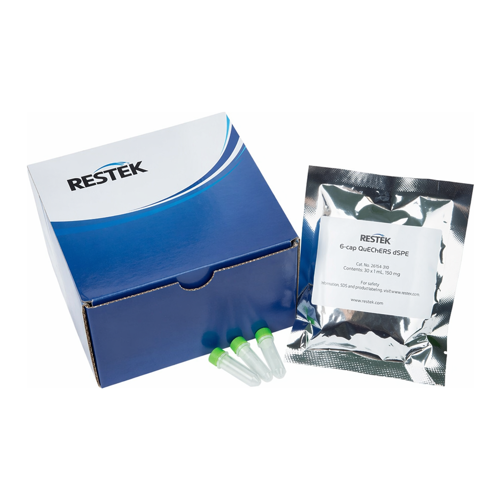 Restek QuEChERS SPE, Q-sep Q213 Micro-Centrifuge Tube, 2mL, 150mg MgSO4, 25mg PSA, 7.5mg Carbon,