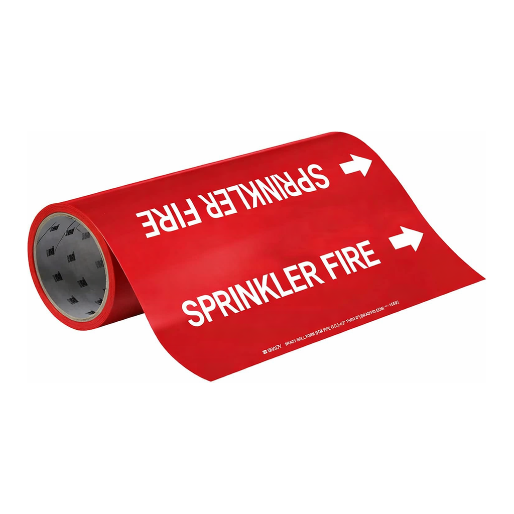 Brady SPRINKLER FIRE Roll Form Pipe Marker