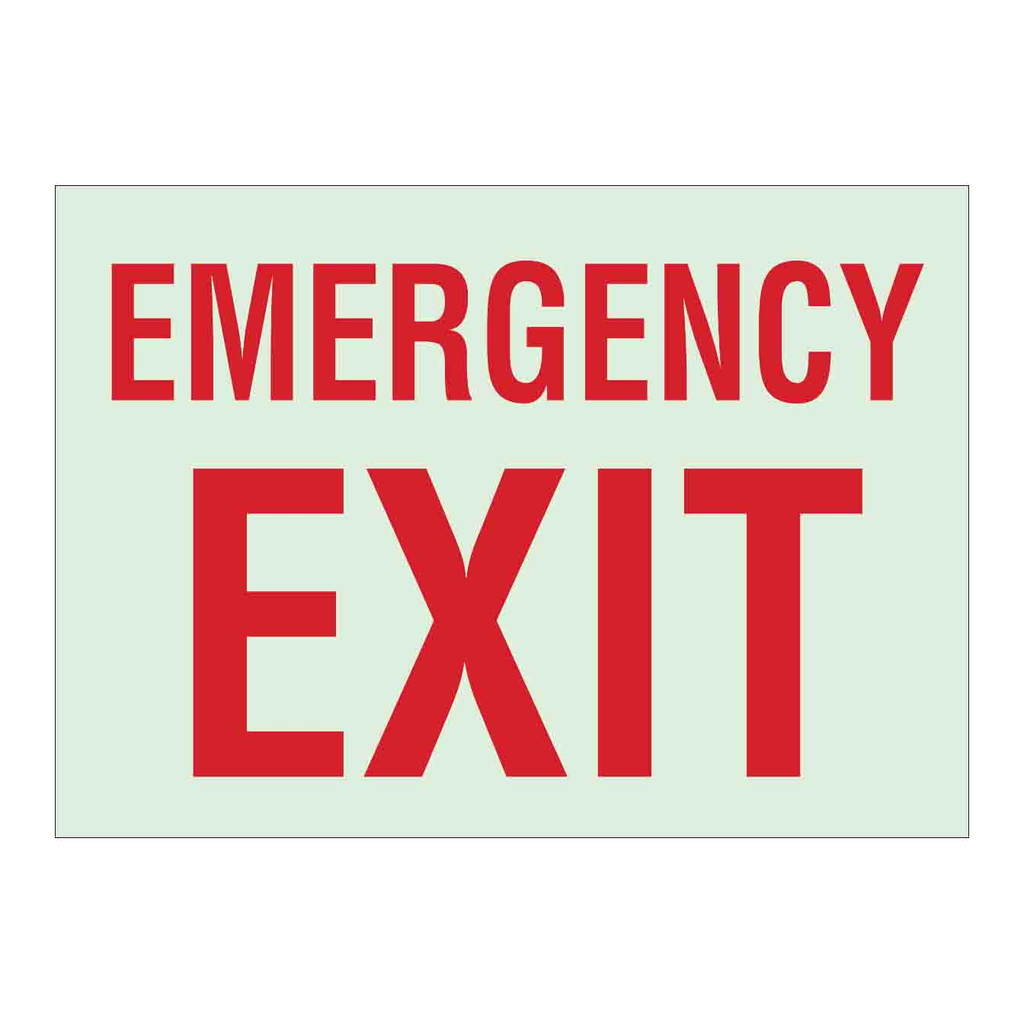 Brady BradyGlo Emergency Exit Sign