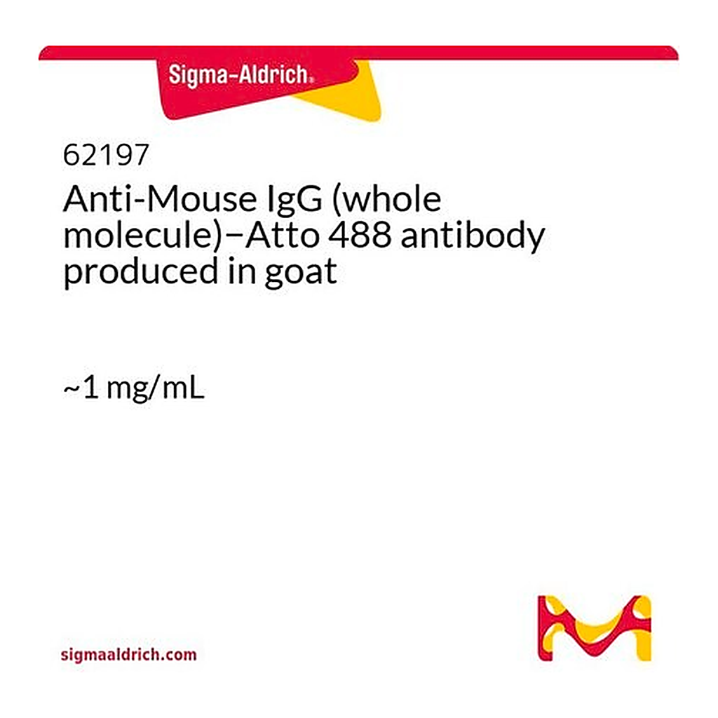 Merck Anti-Mouse IgG (whole molecule)-Atto 488 antibody produced in goat