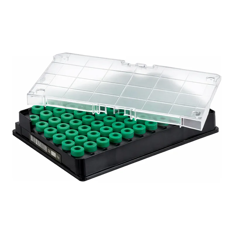 Greiner Bio One CRYO.S BIOBANKING TUBES, 300 µL, 2D CODES,RACK WITH 96 CAPPED TUBES, WITH SCREW CAP GREEN, STERILE, 5 RACKS/BAG, 1 MANUAL CAPPING TOOL