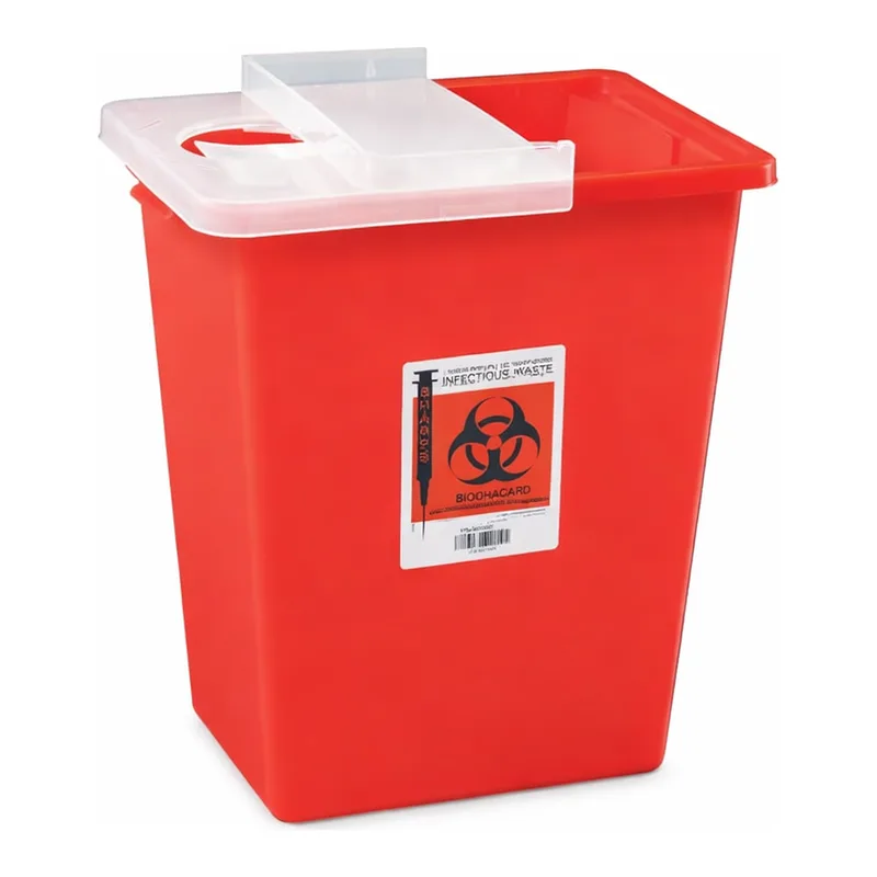 Thermo Fisher Scientific Sharps Disposal Containers, 8 gal.; Hinged lid