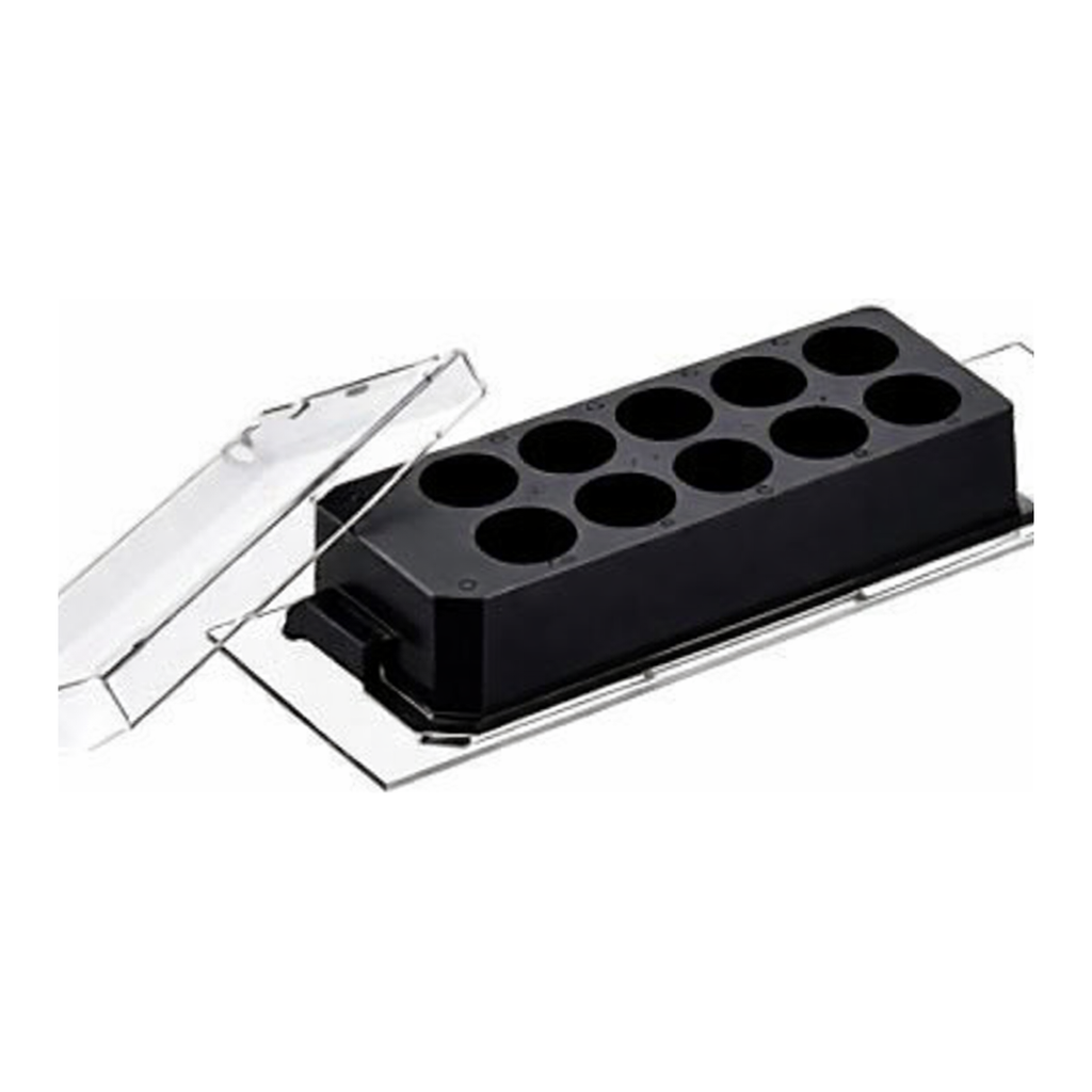 Greiner Bio One CELLVIEW CELL CULTURE SLIDE, PS, 75/25 MM,GLASS BOTTOM, 10 COMPARTMENTS, TC, STERILE, 5 PCS./TRAY