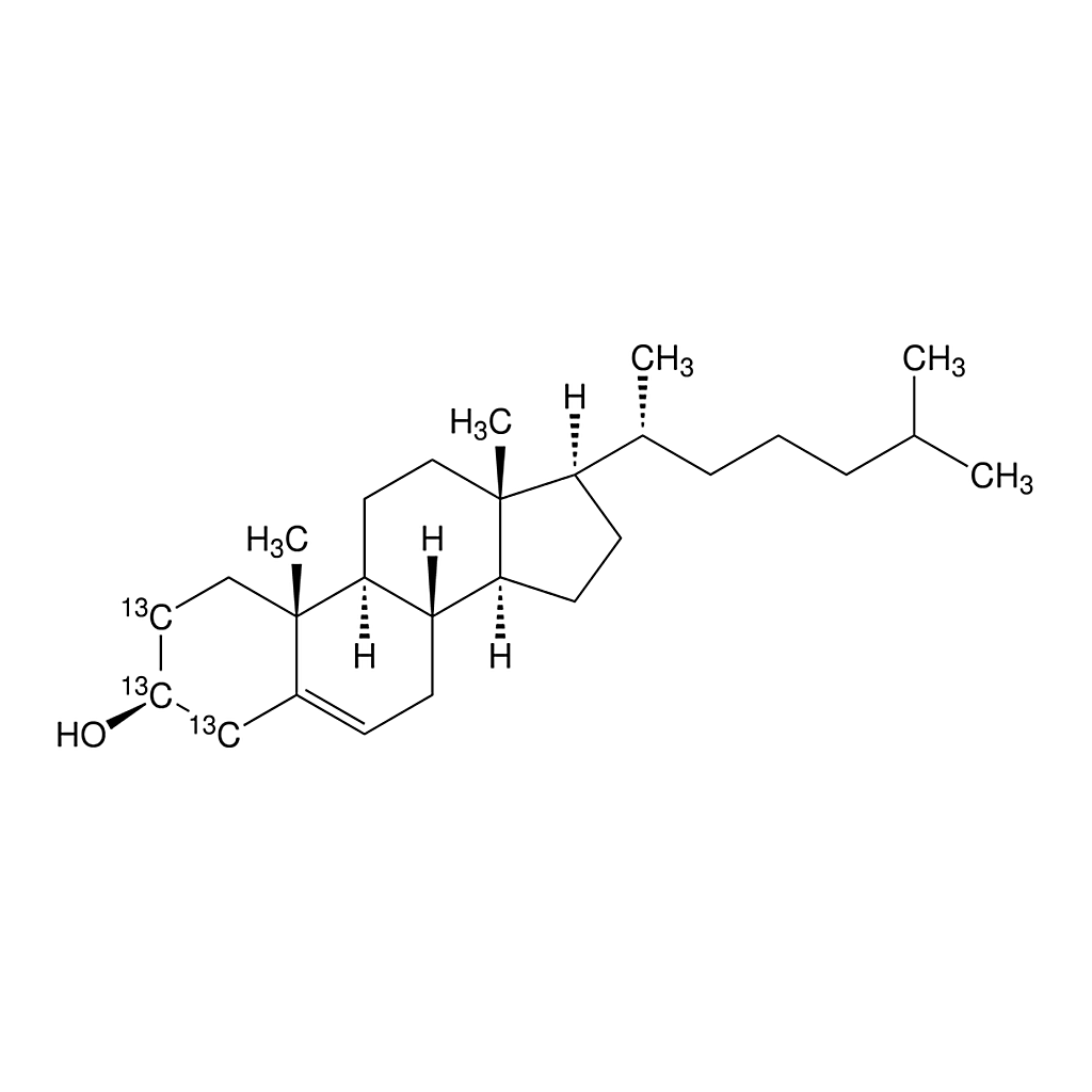 Merck Cholesterol-2,3,4-13C3