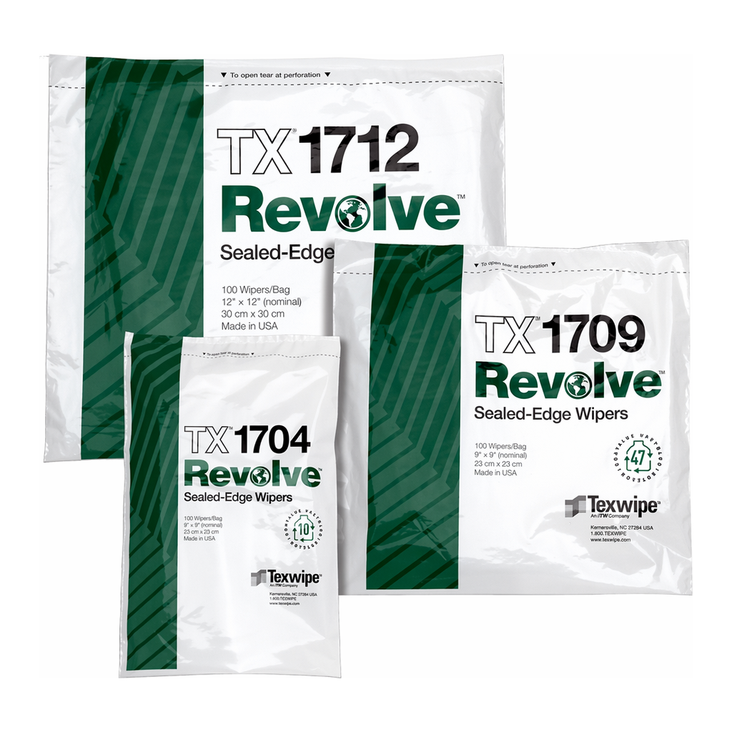 Texwipe REVOLVE SUSTAINABLE DRY CLEANROOM WIPERS, NON-STERILE