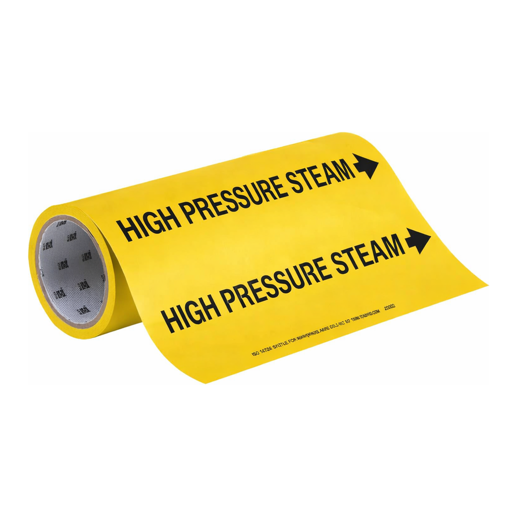 Brady HIGH PRESSURE STEAM Roll Form Pipe Marker