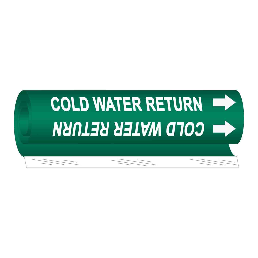 Brady COLD WATER RETURN High Performance Pipe Marker