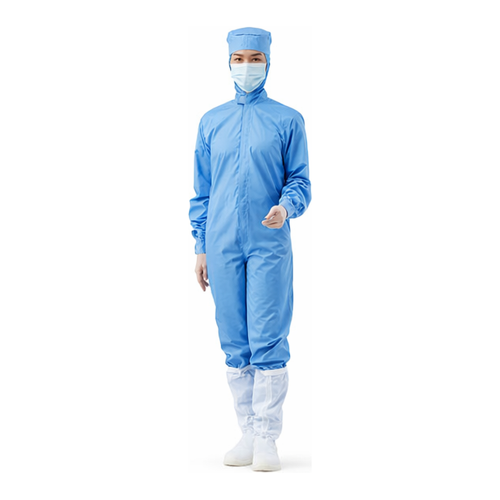 AS ONE Clean Coverall (All-In-One) L Blue Shoes 22cm