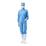 AS ONE Clean Coverall (All-In-One) L Blue Shoes 22cm