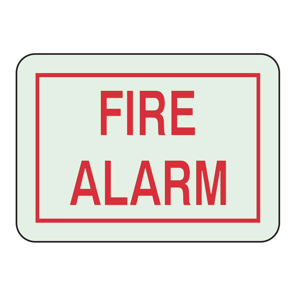 Brady BradyGlo Fire Alarm Sign
