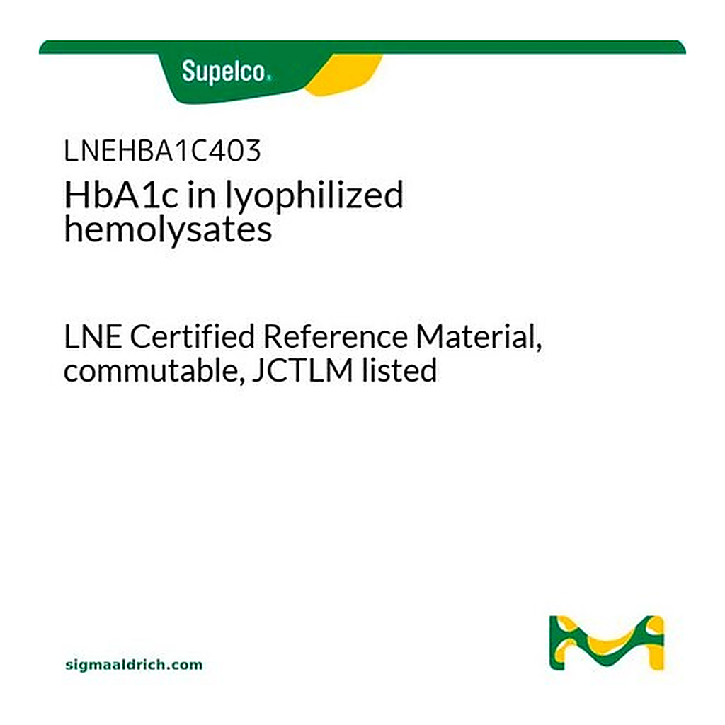 Merck HbA1c in lyophilized hemolysates
